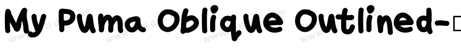 My Puma Oblique Outlined字体转换